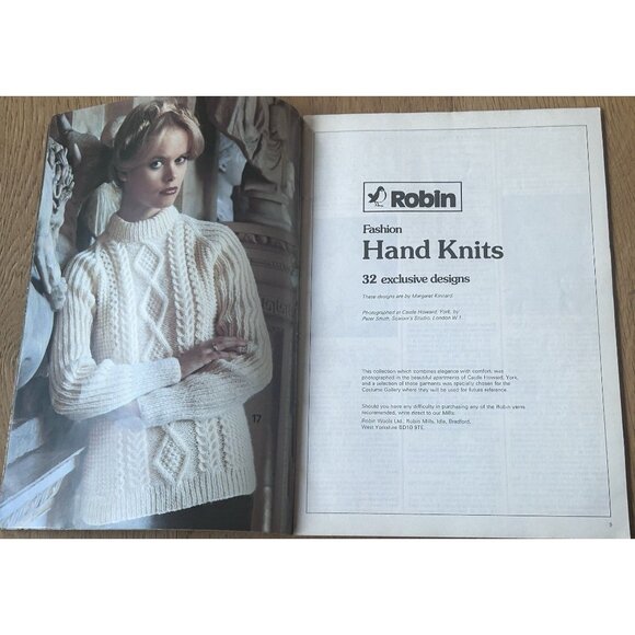 Robin Hand Knits 32 Exclusive Fashion Designs Booklet - Picture 2 of 10